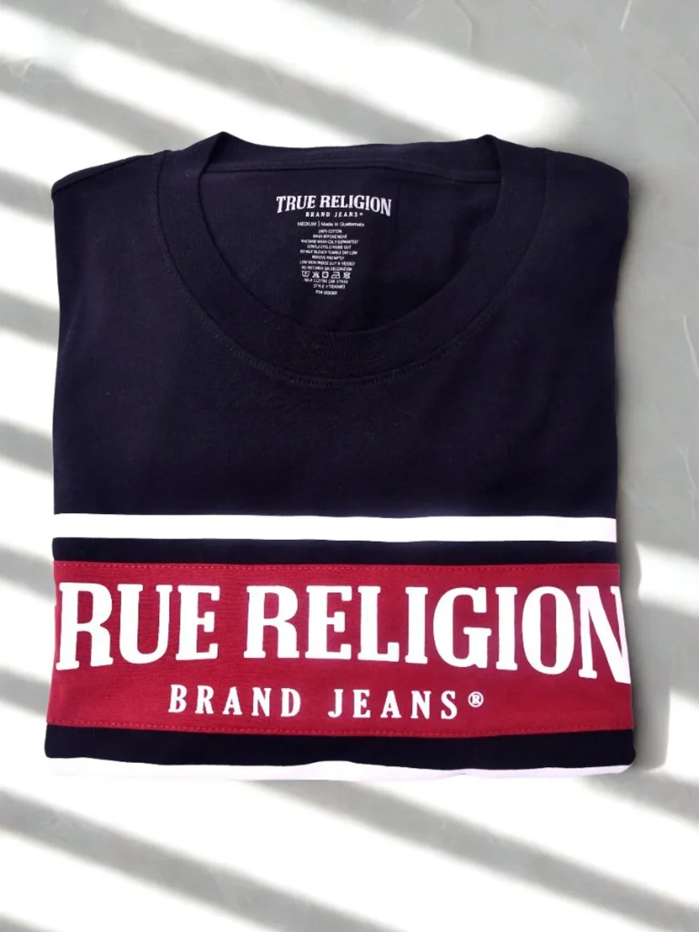 True Religion Shirt, Long Sleeve Tee, Men's Graphic Shirt, Streetwear Shirt, Cot